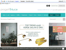 Tablet Screenshot of progettiinluce.it